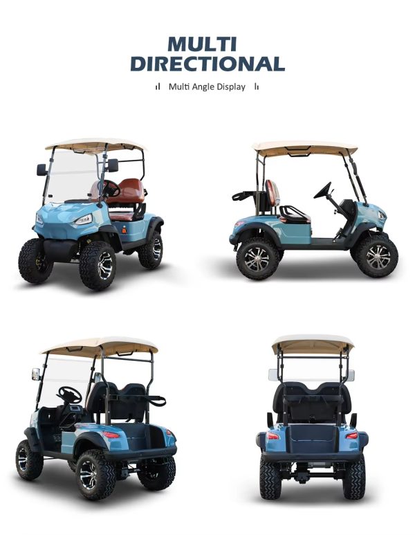 72v Lithium Ion Solar Golf Cart With Street Legal 2 Seater Off Road Mini Electric Buggy (4)