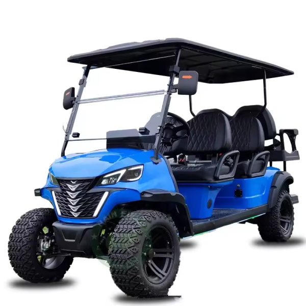 Custom New Design 4 Seaters Solar Powered 72v Mini Electric Golf Carts Electric 6 Seater For Sale