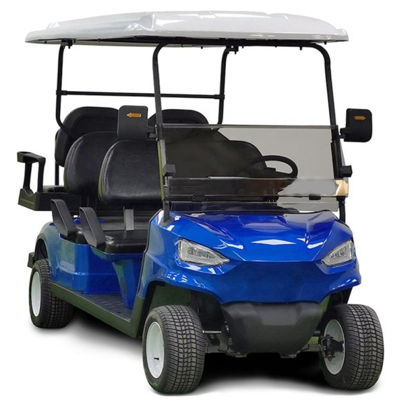 Luxury 6 Seater Solar Golf Cart 4kw Electric 48v Ac Motor With Sightseeing Buggy For Sale (1)