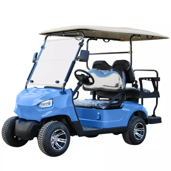 Luxury 6 Seater Solar Golf Cart 4kw Electric 48v Ac Motor With Sightseeing Buggy For Sale (3)