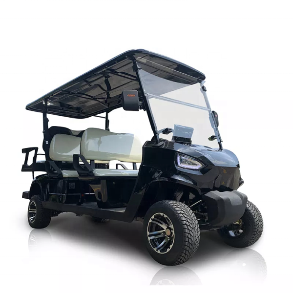 Luxury 6 Seater Solar Golf Cart 4kw Electric 48v Ac Motor With Sightseeing Buggy For Sale (6)