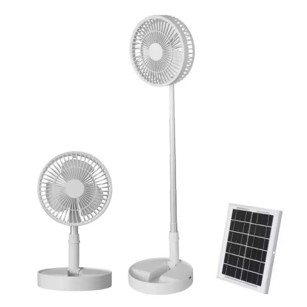 Solar Powered Ceiling Fan 3600mah Rechargeable Usb Fan (1)