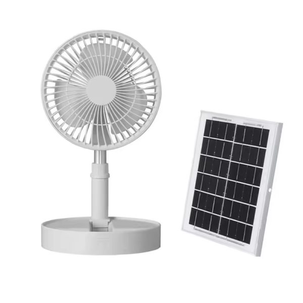 Solar Powered Ceiling Fan 3600mah Rechargeable Usb Fan (2)