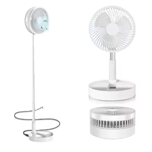 Solar Powered Ceiling Fan 3600mah Rechargeable Usb Fan (4)