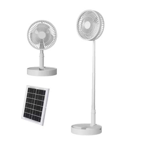 Solar Powered Ceiling Fan 3600mah Rechargeable Usb Fan (5)